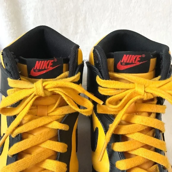 Nike Dunk High Retro Goldenrod Black Yellow DD1399-700 Men’s Sz 9.5 - Picture 13 of 16